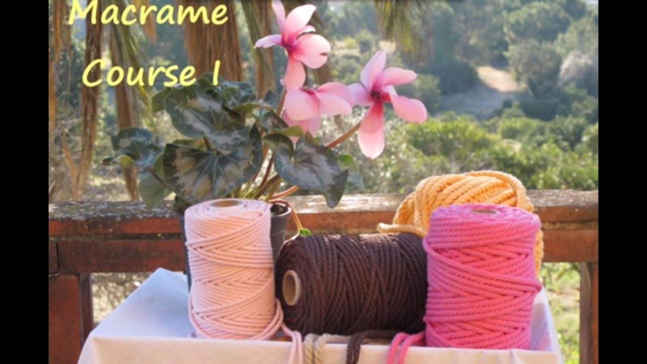 Free Online Macrame Course: Learn How to Make Decorative Knots (PART 1)