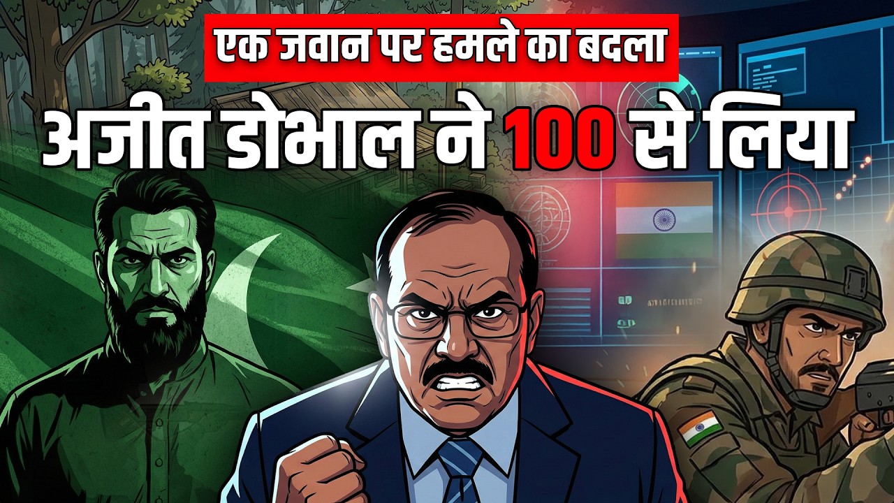 Kaise Ajit doval ne 100 Hamlakariyon Se Desh Bachaya | 2D Animation