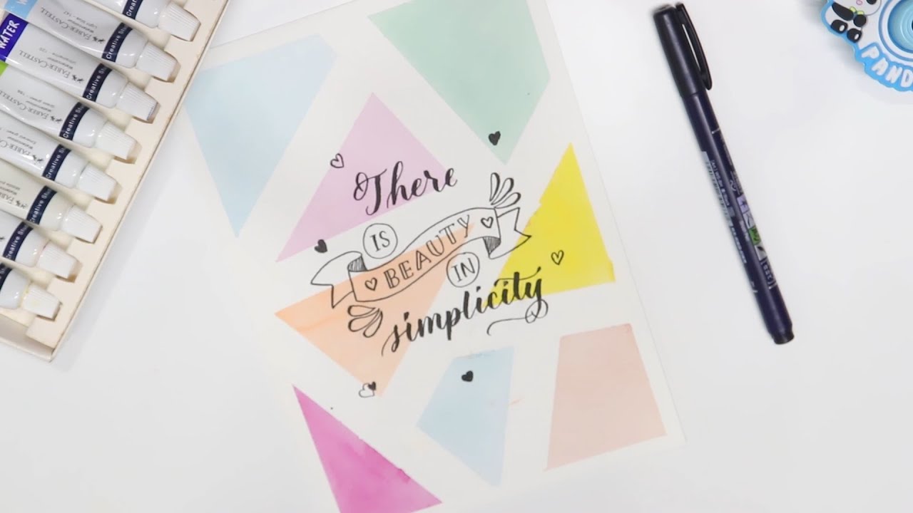 Unlock Elegance: The Easiest Watercolour Card Ever | Handmade CALLIGRAPHY card tutorial