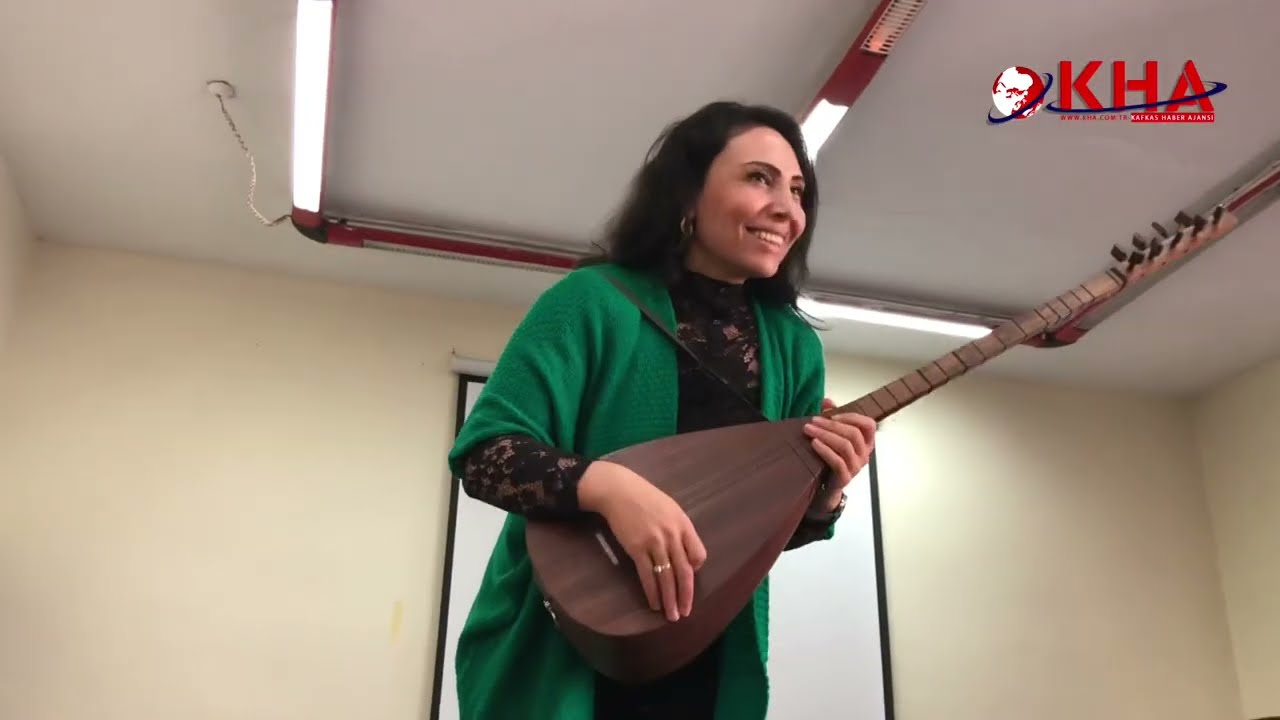 Borçalı’ını tek kadın aşığı Nargile Mehtiyeva Kars’ta