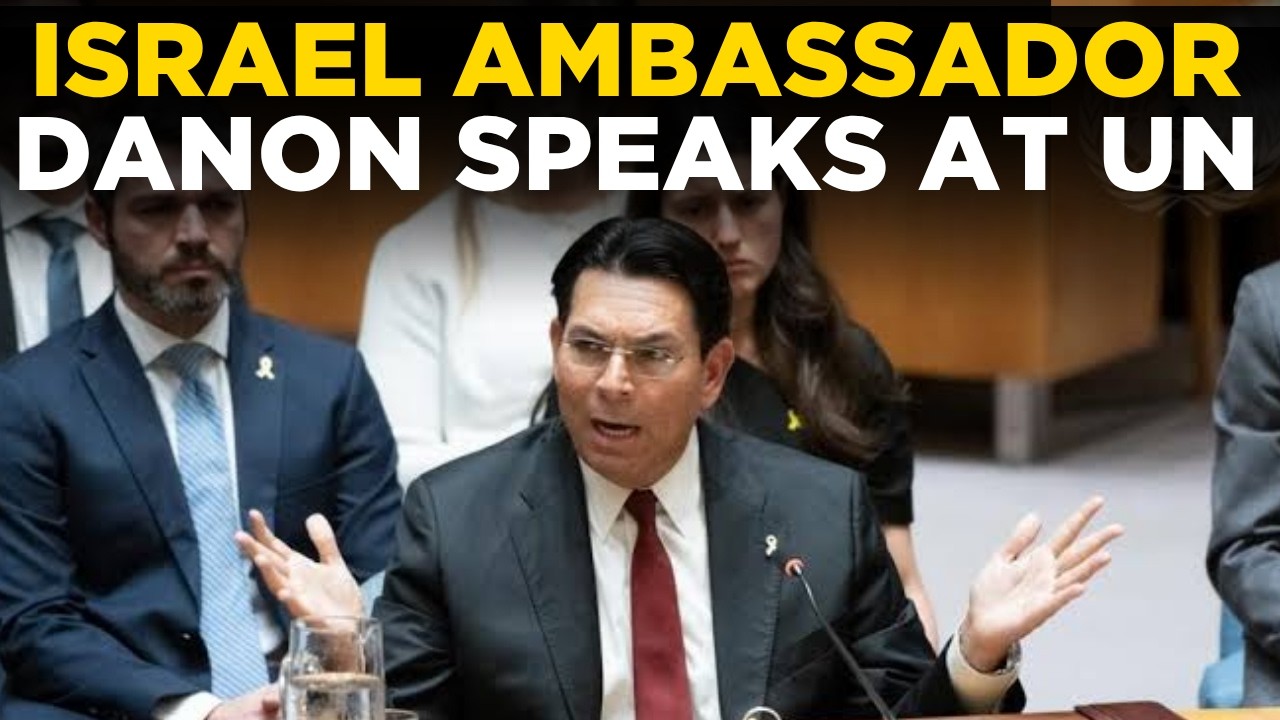 Israel UN LIVE: Ambassador Danny Danon Addresses Global Media | WORLD NEWS | Times Now World