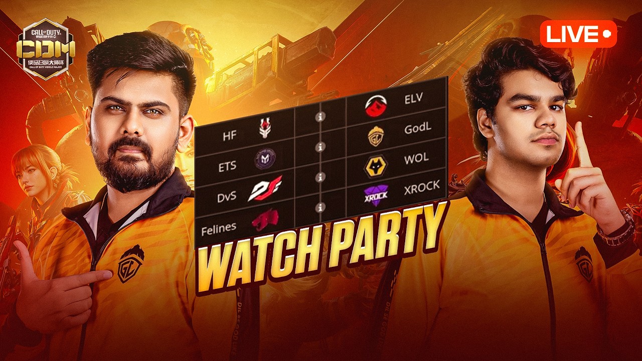 @GodLikeEsportss FIRST MATCH IN CDM | WATCHPARTY  | $320000 TOURNAMENT