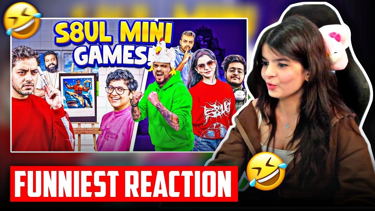Krutika Reaction on🔥MINI GAME'S in S8UL🤣*FUNNY REACTION*