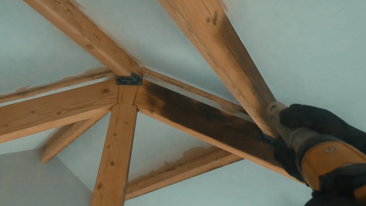 SandBlasting King truss and purlins