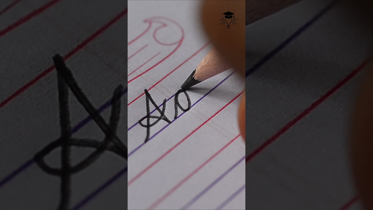 Cursive Writing A and a | Capital and Small letter  | English Letter Writing | School basics
