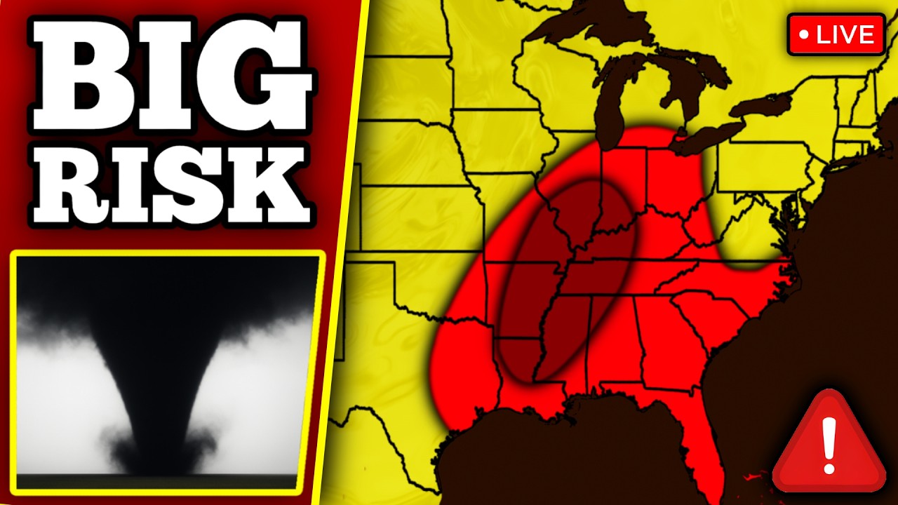 🔴 BREAKING TORNADO OUTBREAK COVERAGE - Strong Tornadoes Possible With LIVE Storm Chasers...