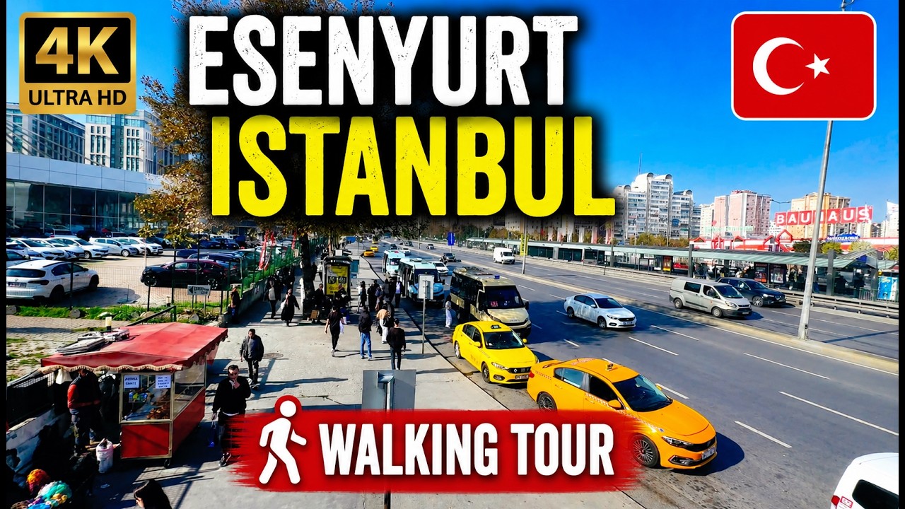 Istanbul, Turkey | Esenyurt 4K walking tour 2026