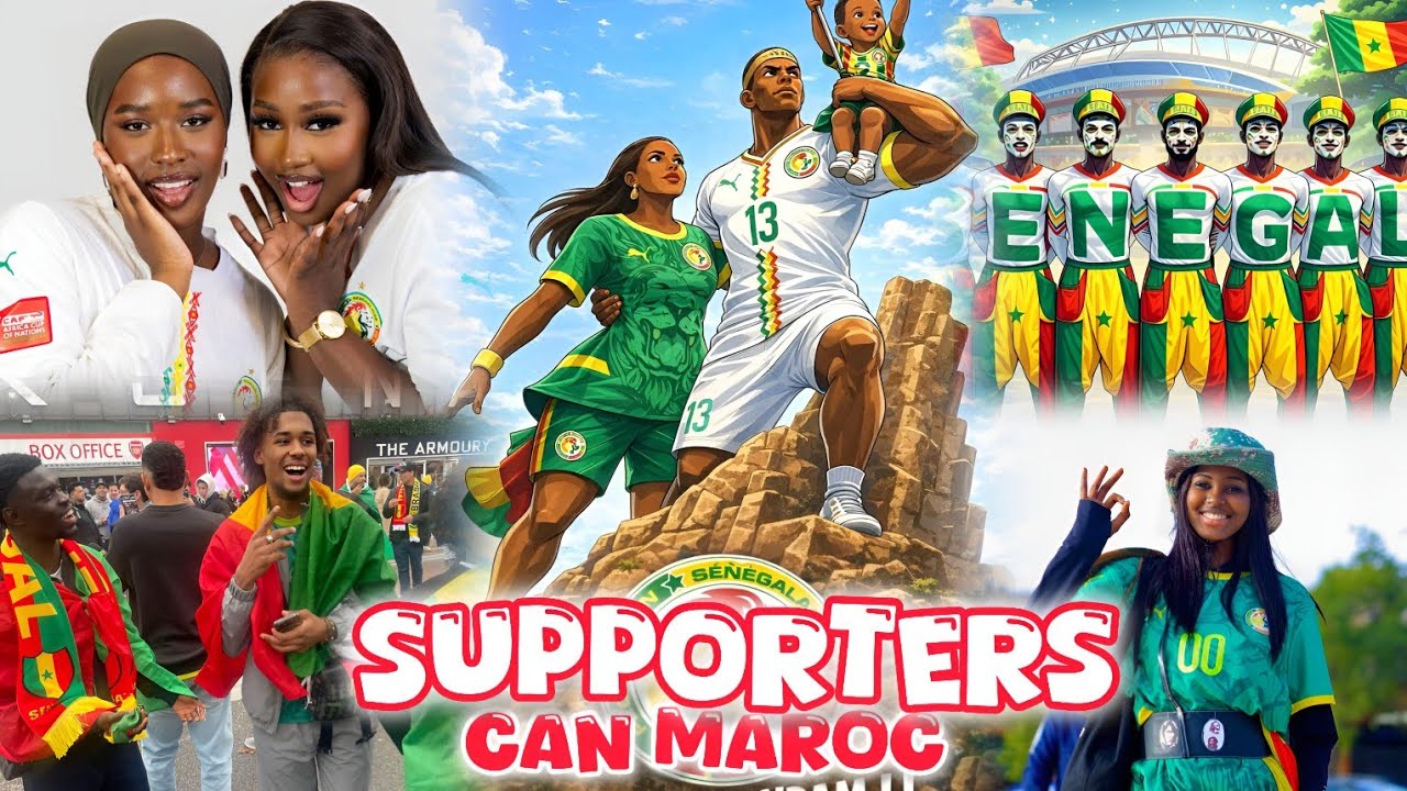 CAN 2025 en feu : Les supporters sénégalais, rois incontestés de l'ambiance à Tanger !