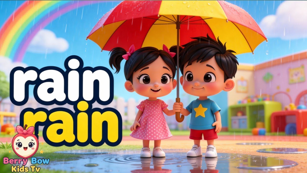 Rain Rain Take a Break 🌧️ | Fun Rain Song with Sunny & Lily | Kids Rhyme