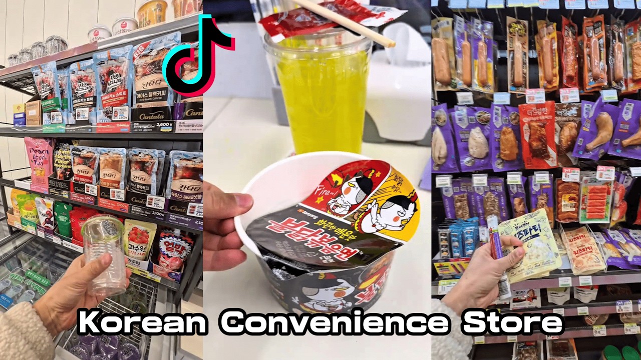 Korean Convenience Store Night Vibes ASMR TikTok Compilation 🌙