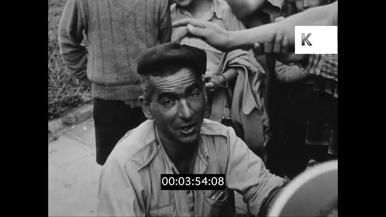 1940s, 1950s Israel Street Scenes, Shoe Shiners