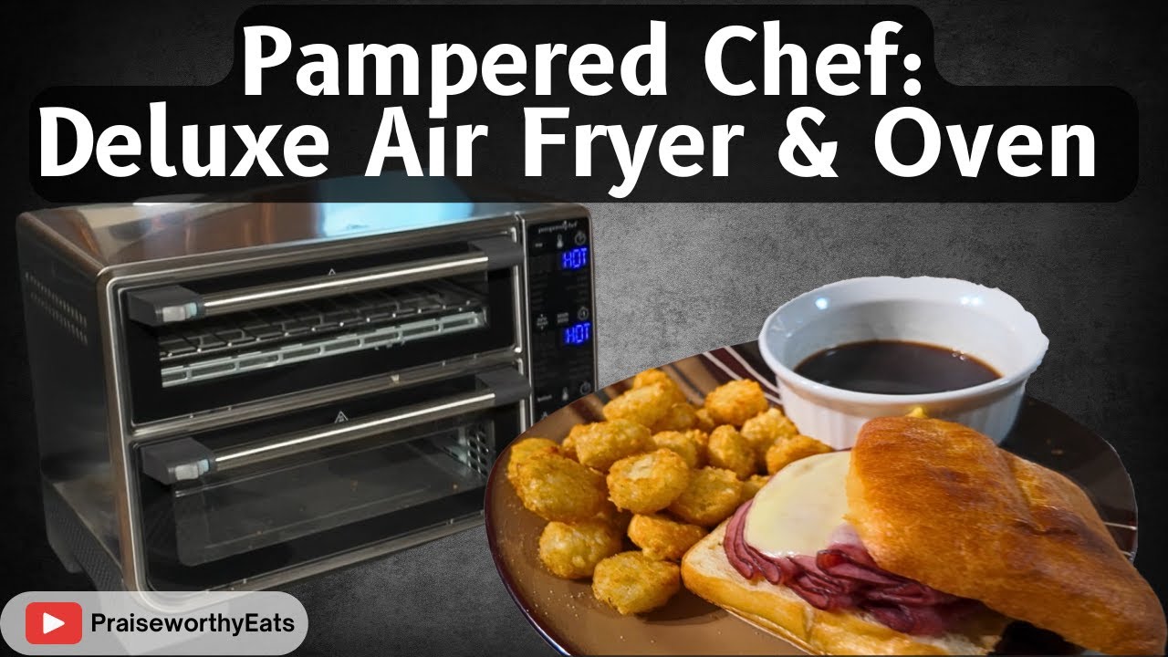 Pampered Chef Deluxe Air Fryer & Oven Creates Amazing Ciabatta Sandwiches
