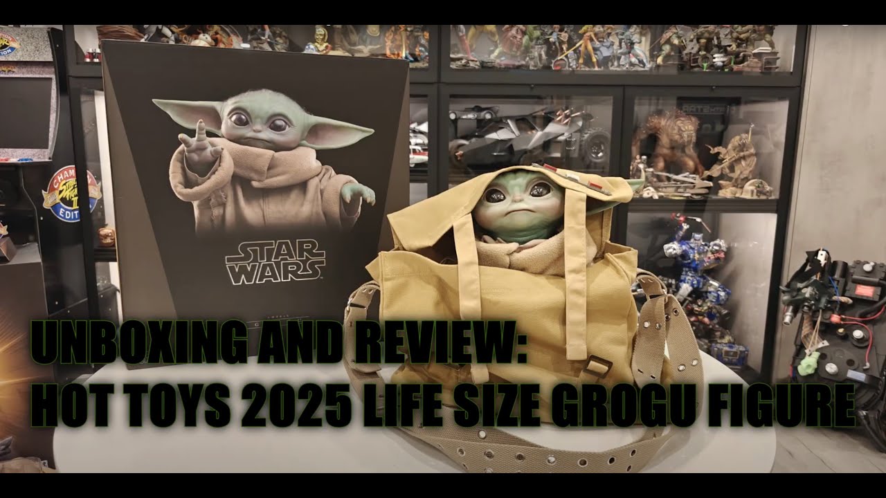 Распаковка и обзор фигурки Грогу в натуральную величину! HOT TOYS 2025 LMS015 The Child Baby Yoda