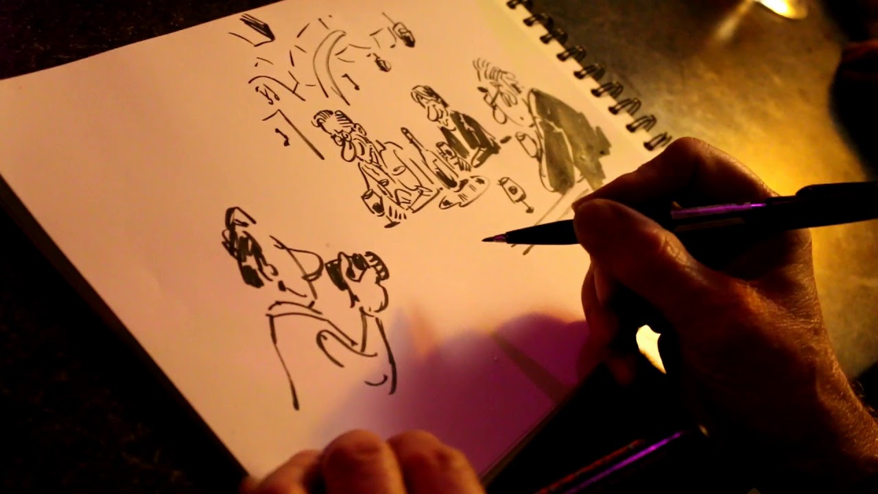 Frank Margerin dessine François Avril sur le vif