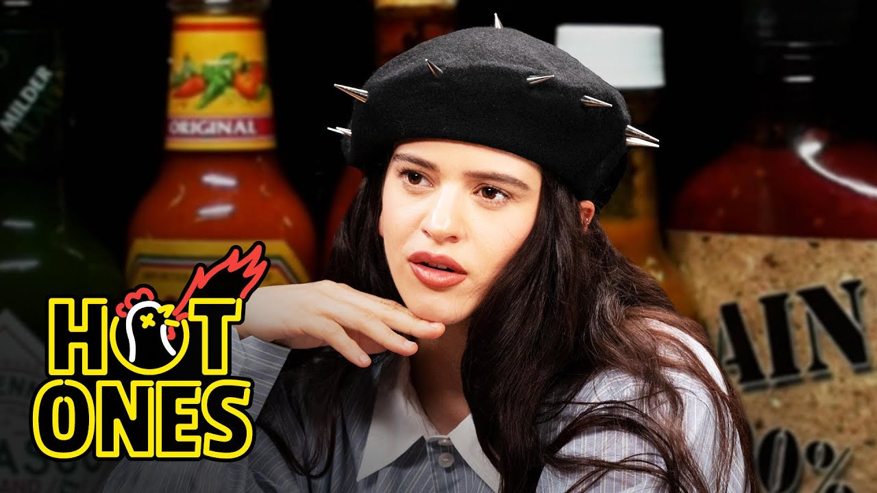 Rosalía Can't Stop Laughing While Eating Spicy Wings | Hot Ones