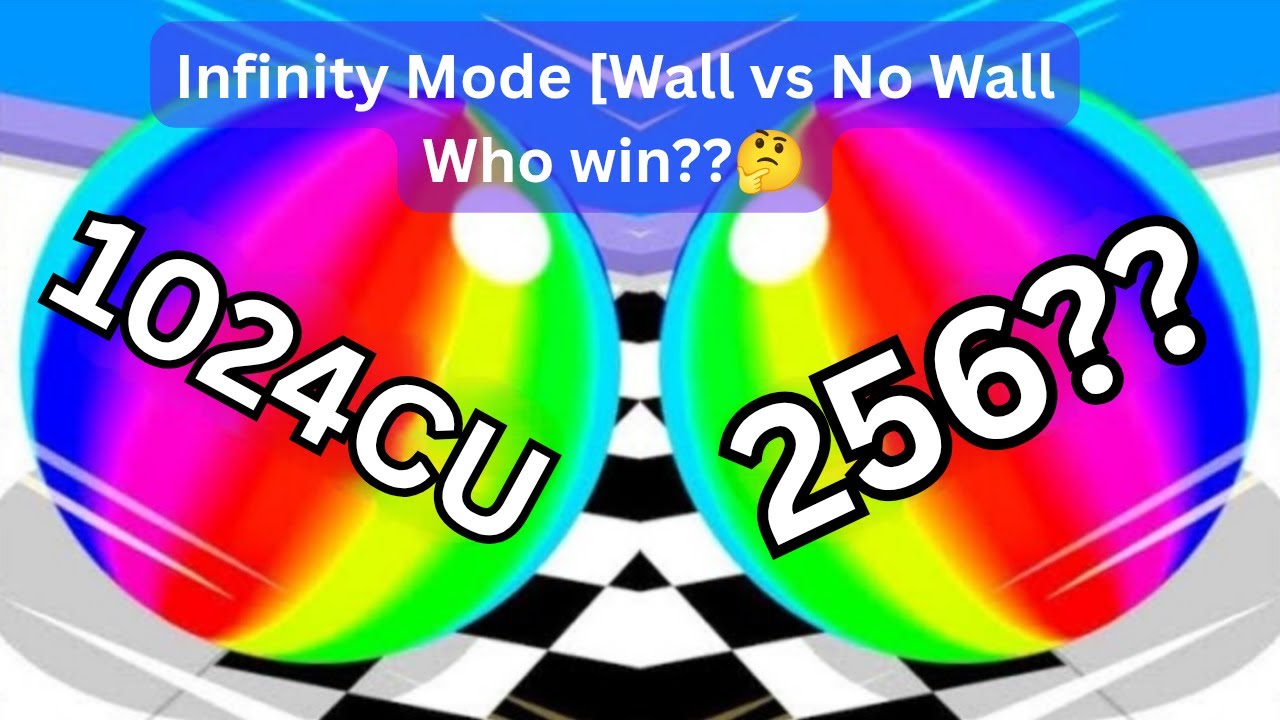Who Will Win? 🤔 Ball Run 2048 Infinity Mode [Wall vs No Wall]  | Ultimate High Score Gameplay 2025 🎮