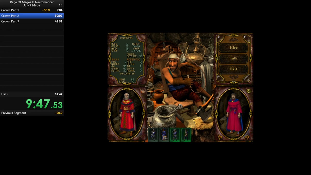 Rage Of Mages II: Necromancer Any% Mage Speedrun - 