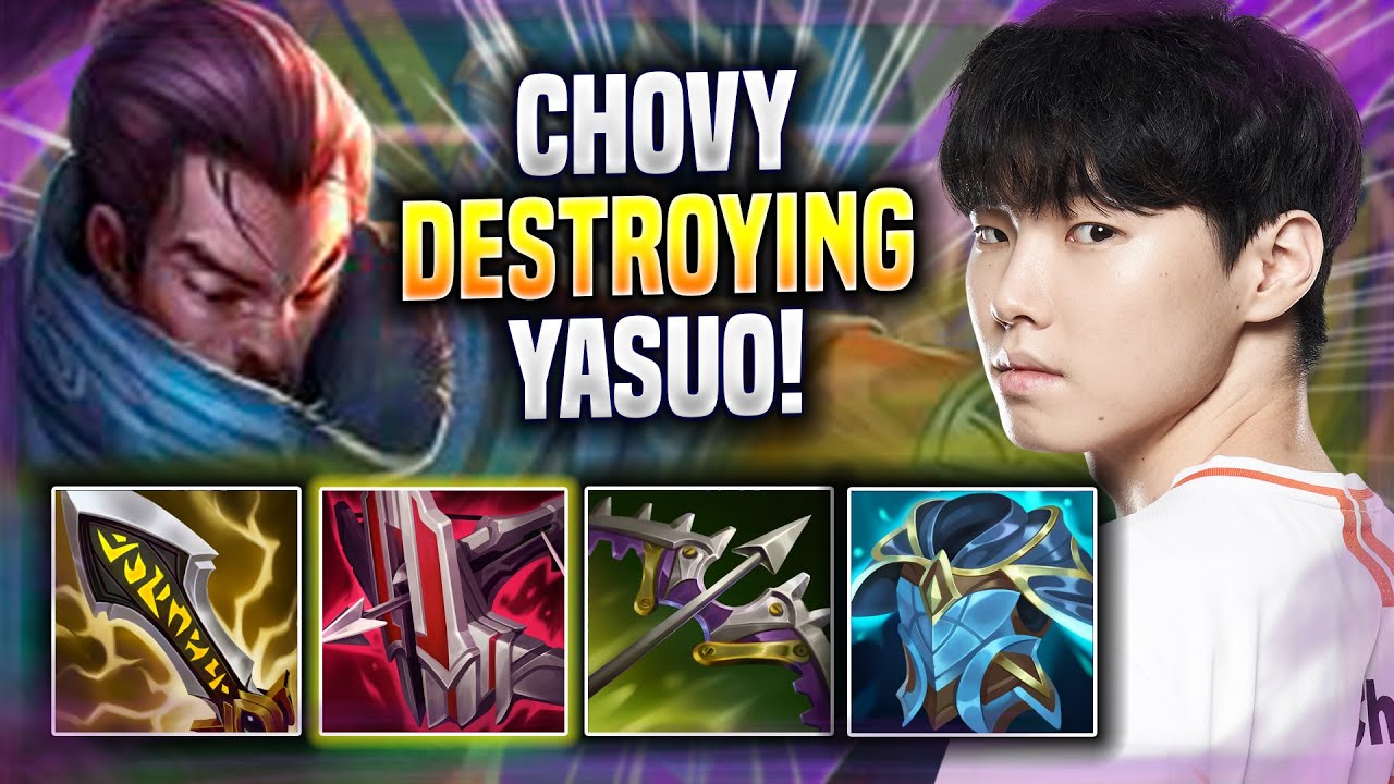 CHOVY DESTROYING WITH YASUO! - GEN Chovy Plays Yasuo ADC vs Vex! | Season 2022