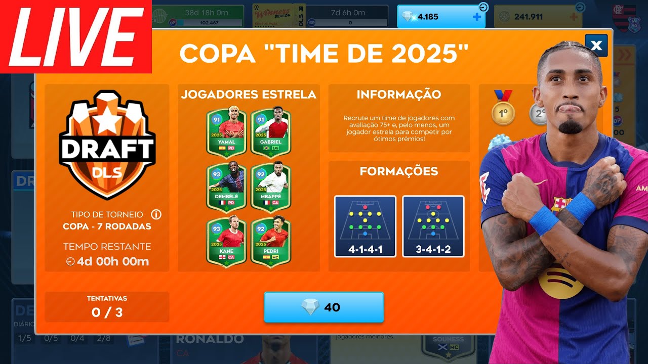 🔥DREAM LEAGUE SOCCER 2026🔥AO VIVO🔥COPA 