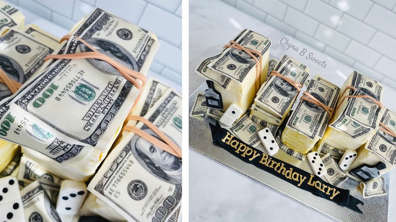 MONEY CAKE! | Stacks of Money Birthday Cake I Chyna B Sweets