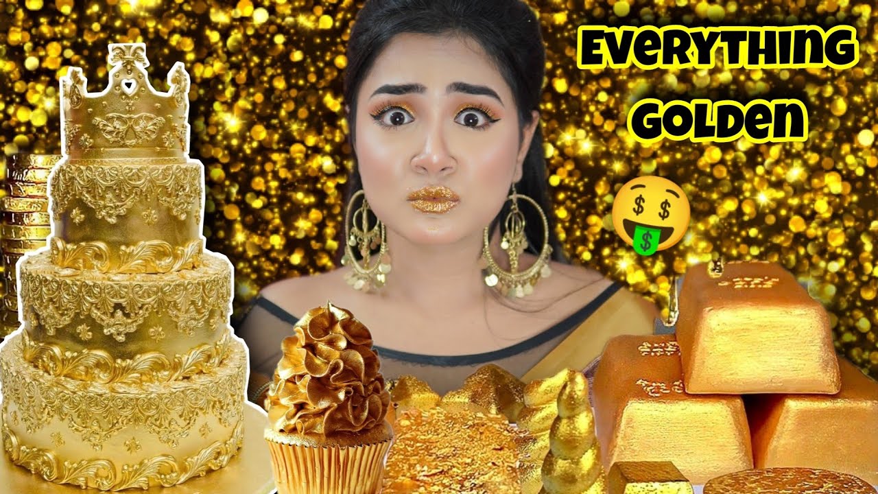 I used *ONLY* Golden Things for 24 HOURS ! *GONE EXTREME* | Nilanjana Dhar