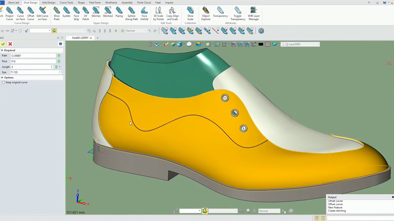 Larystudio 3D shoe design software  White shoe