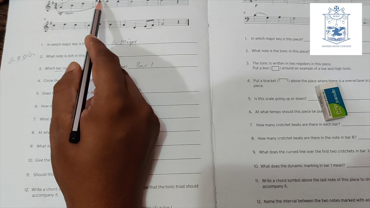 Trinity College London - Music Theory - Grade 1- Part 17 - Analysis