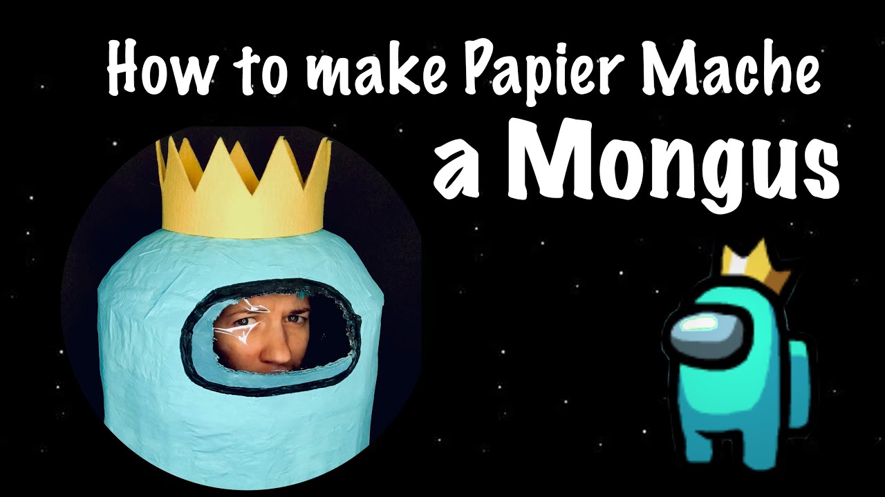 How to make an Among Us costume out of papier mache