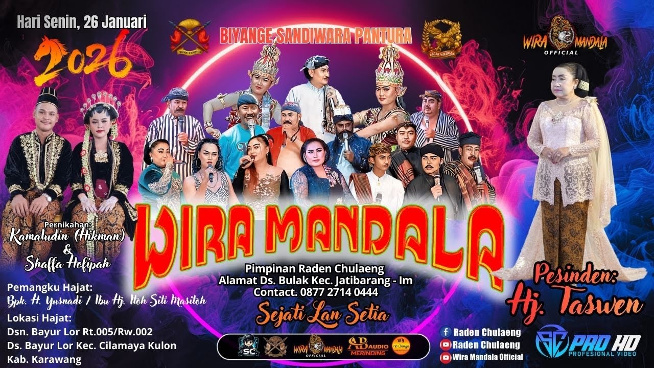 LIVE SANDIWARA WIRA MANDALA | BAYUR LOR KEC CILAMAYA KULON KAB KARAWANG 26 JANUARI 2026#SIANG