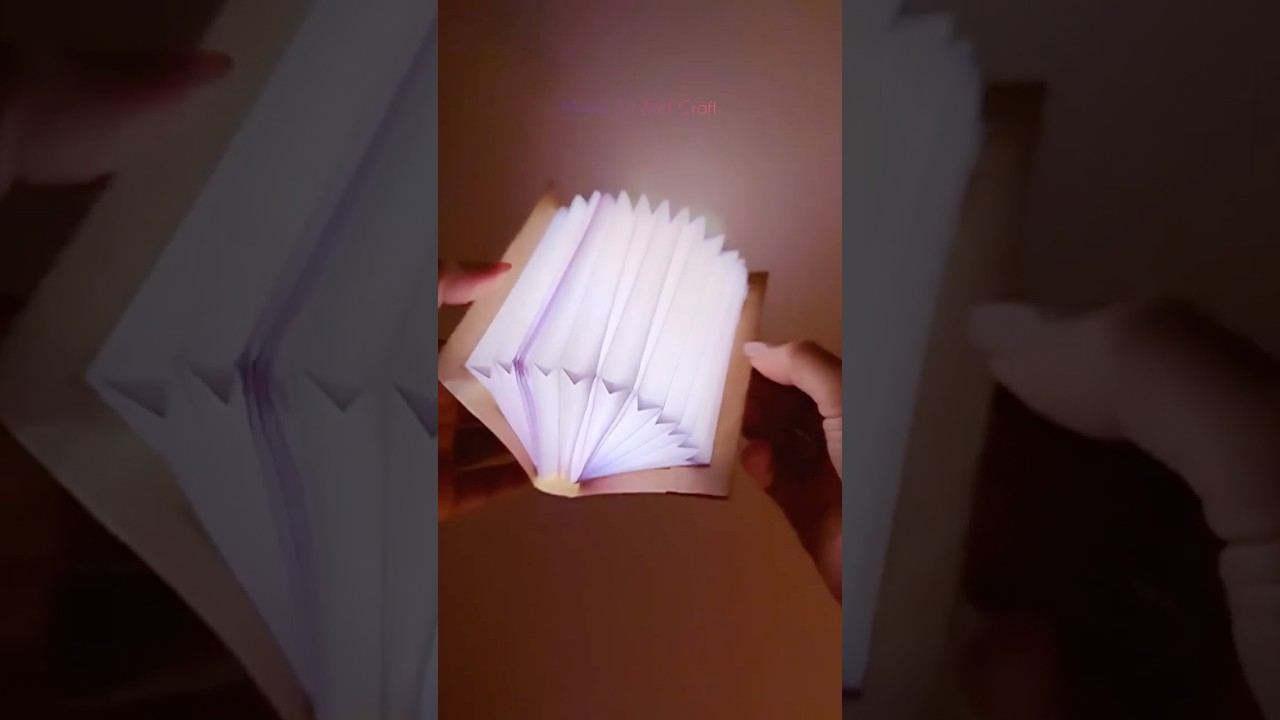 DIY Cute Light Book  #shorts #art #youtubeshorts