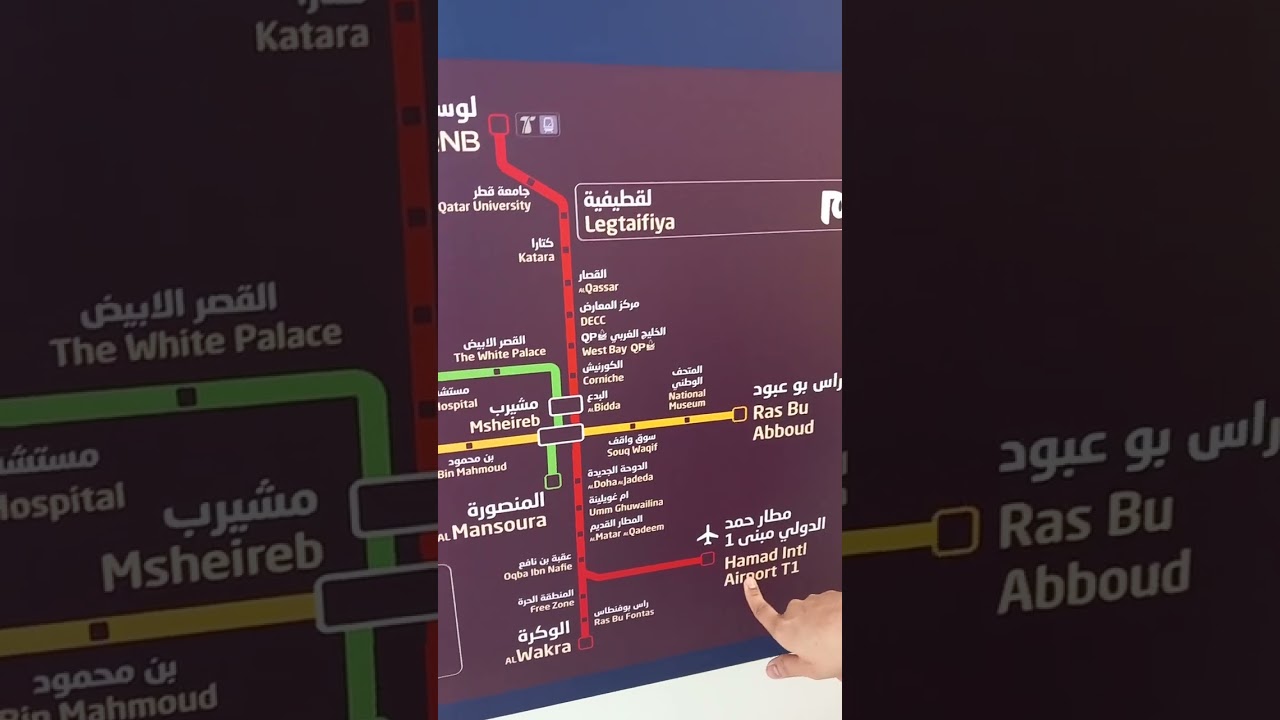 how to travel in metro station qatar helping with map routes only 2 riyals for each stop