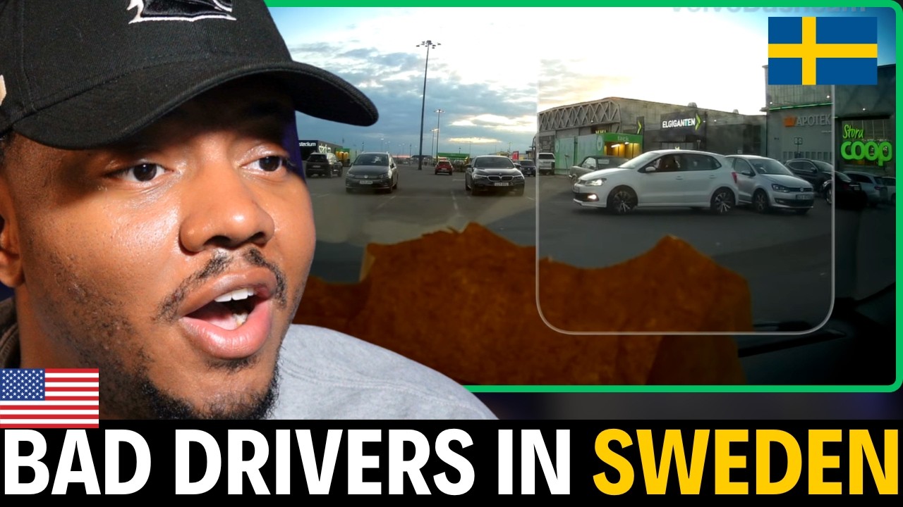 Реакция американцев на некомпетентных водителей в Швеции | Безумные ситуации, едва не закончившие...