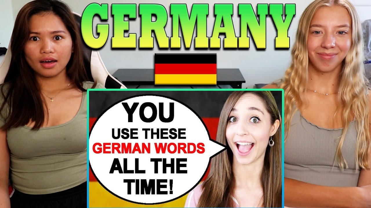 American Girls React to 20 German words AMERICANS USE all the time!