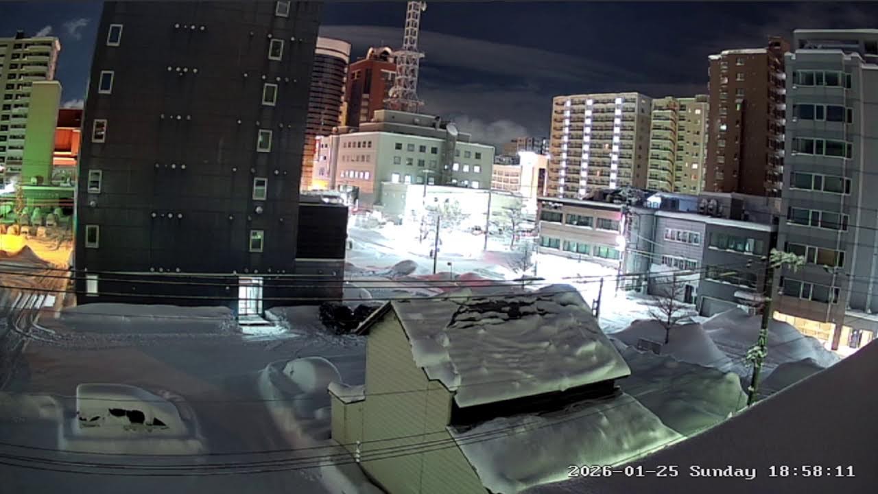 北海道札幌市中央区北二条ライブカメラ Hokkaido Sapporo live camera.world.cam