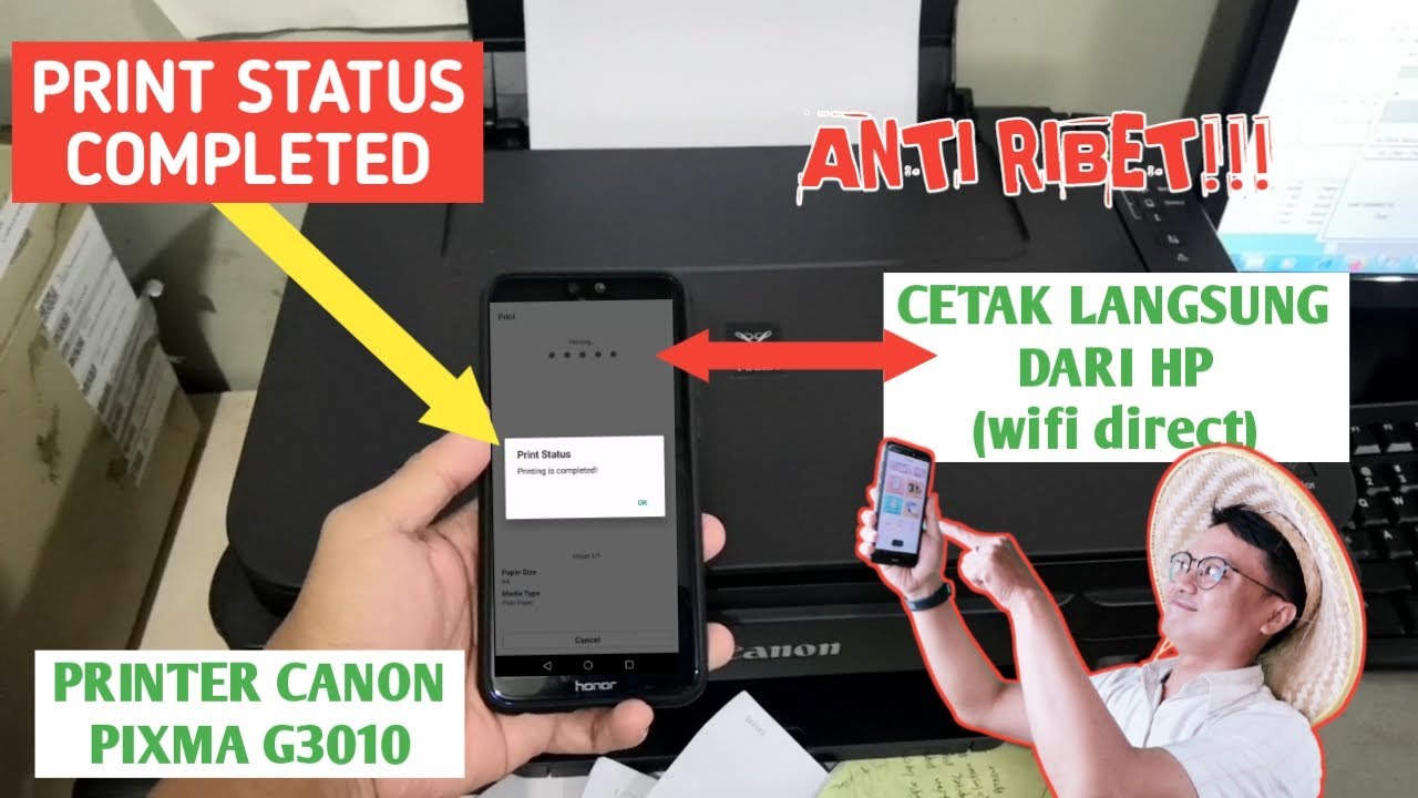 Tutorial Mudah Wifi Direct Canon G3010 di Smartphone | Langsung Cetak Dari HP, Tanpa Ribet!!