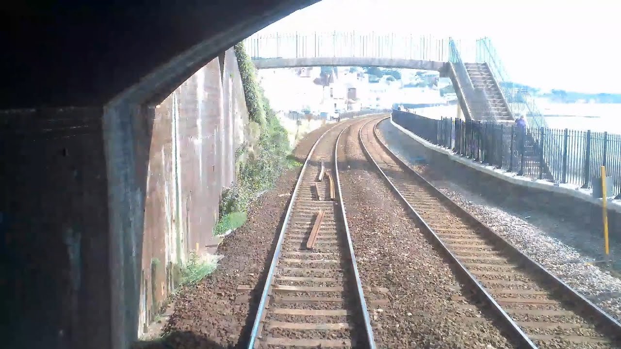Dawlish sea wall - AIVR footage