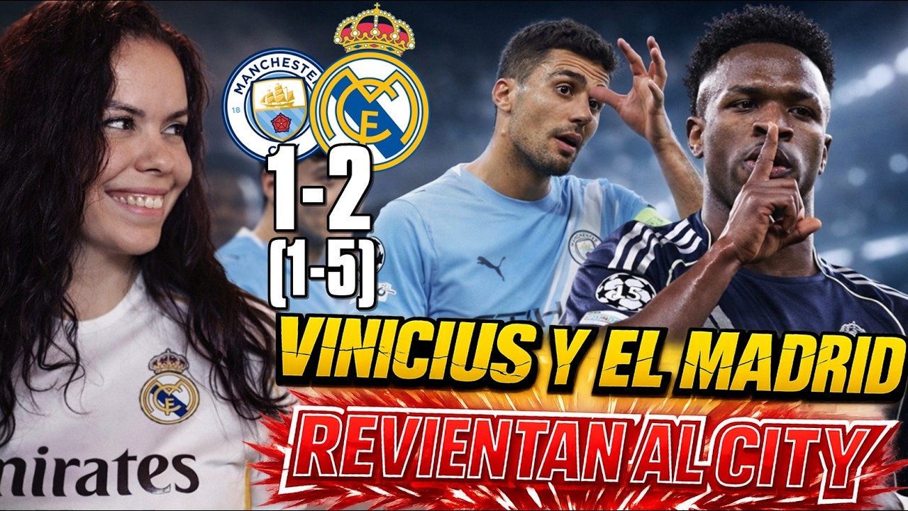 VINICIUS REVIENTA con DOLBETE al CITY y el MADRID GANA 1-2 (1-5) ¡A CUARTOS!  GUARDIOLA pa' CASA