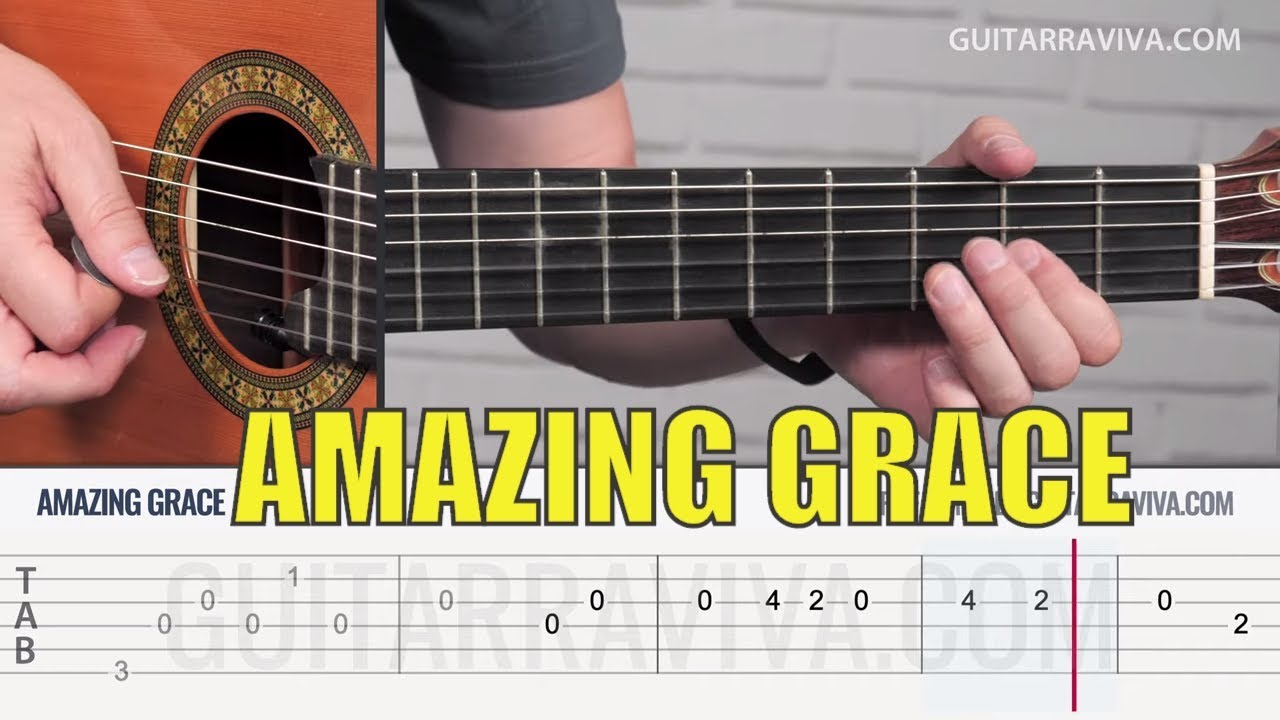 Cómo tocar AMAZING GRACE en guitarra (Elvis Presley, Ray Charles, Whitney Houston... ) Guitarraviva