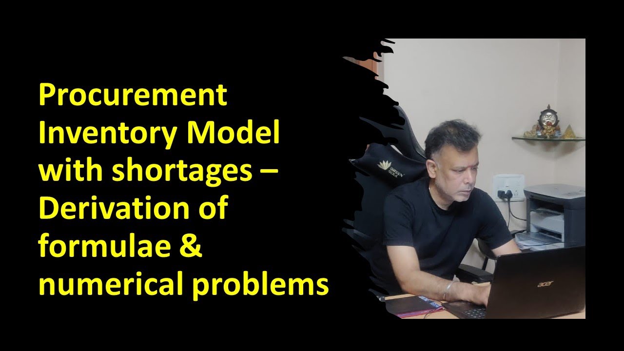 3 - Purchase Inventory Model With Shortages - #MadhavanSV
