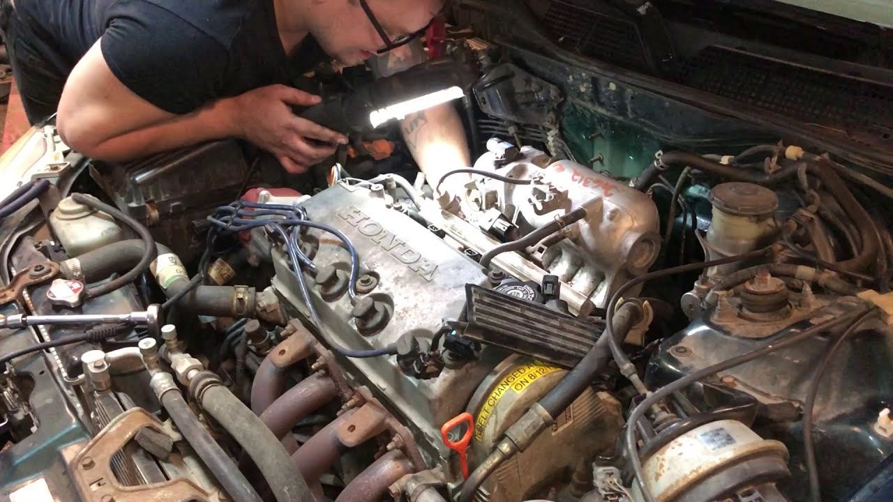 High idle fix 1.6L Honda replace intake manifold gasket P0505 check engine light on lean