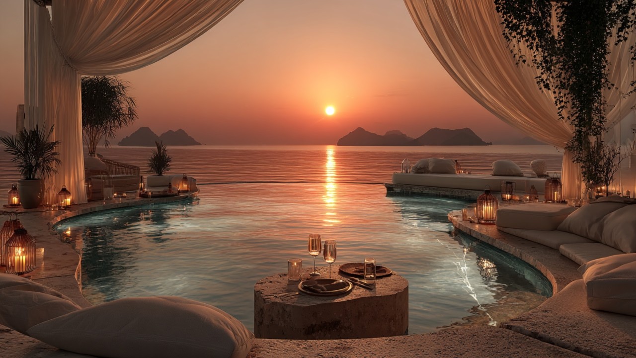 Luxury Chillout Lounge Music ~ Sunset Paradise Ambient Evening Escape