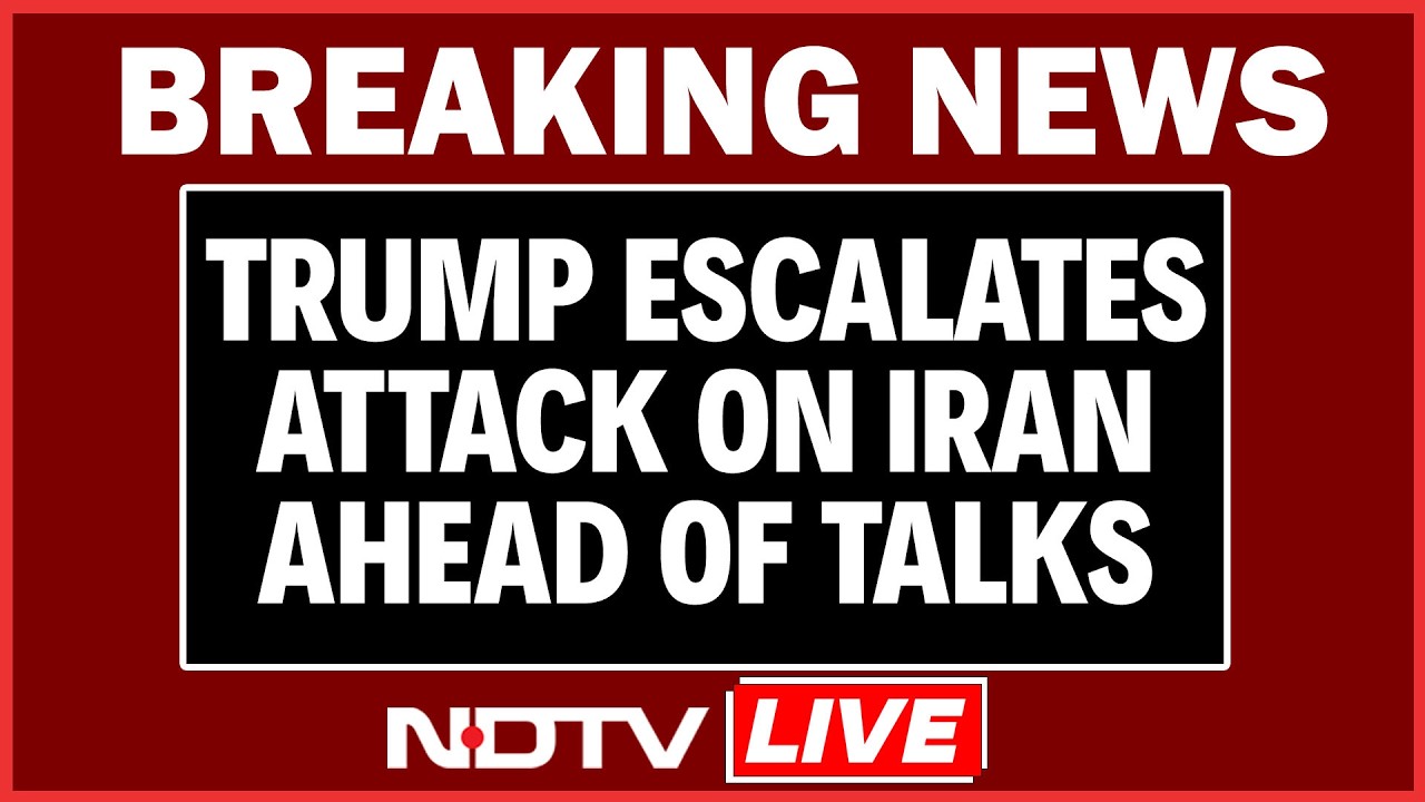 US Iran Talks LIVE | Trump Escalates Attack On Iran Ahead Of Talks | JD Vance To Land In Pakistan
