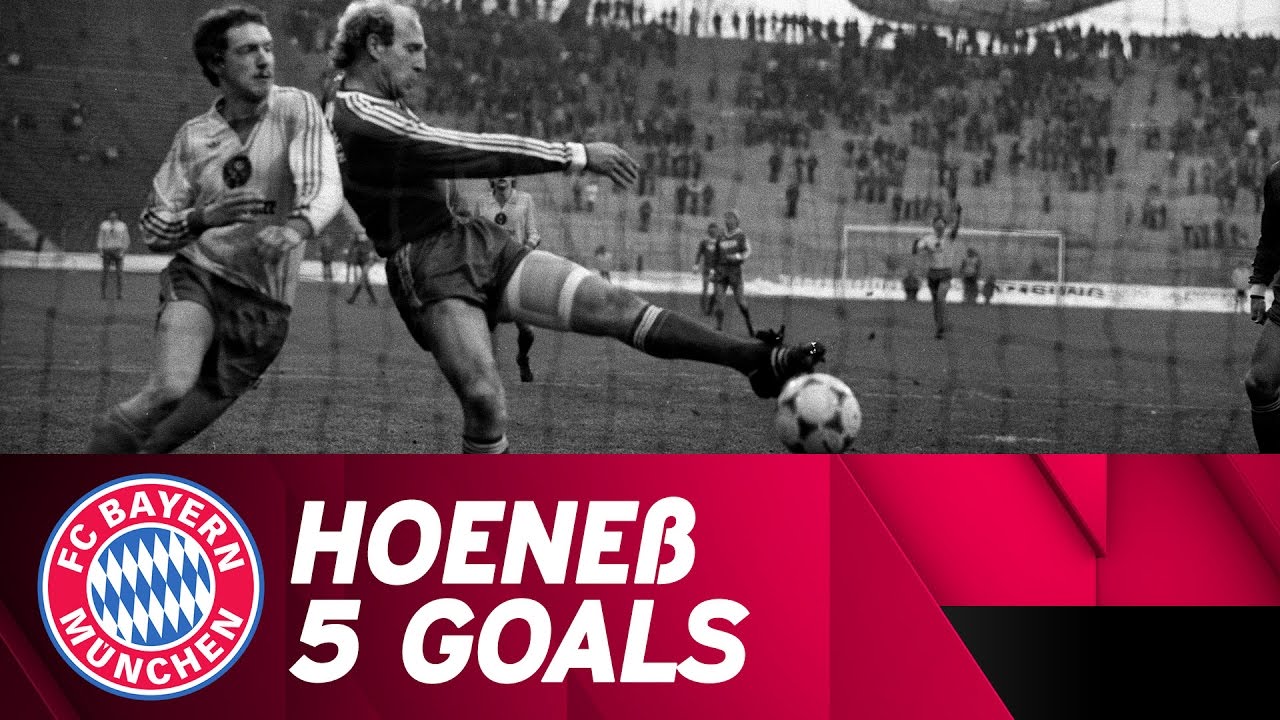 Dieter Hoene&szlig; bags five goals in a game against Eintracht Braunschweig | 1983/1984 season