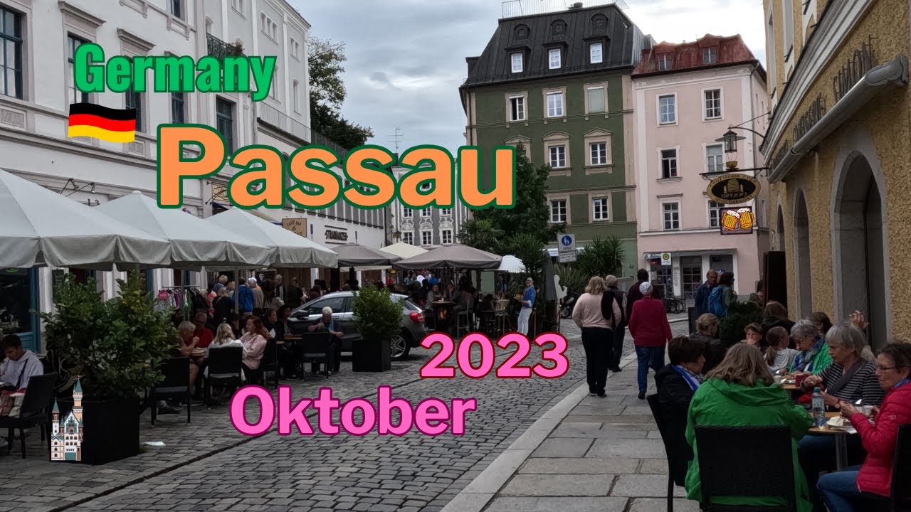 Passau 2023, Walking in Passau Altstadt- Oktober 2023  - 4K- Walking Tour (▶19 min) #travel #Germany