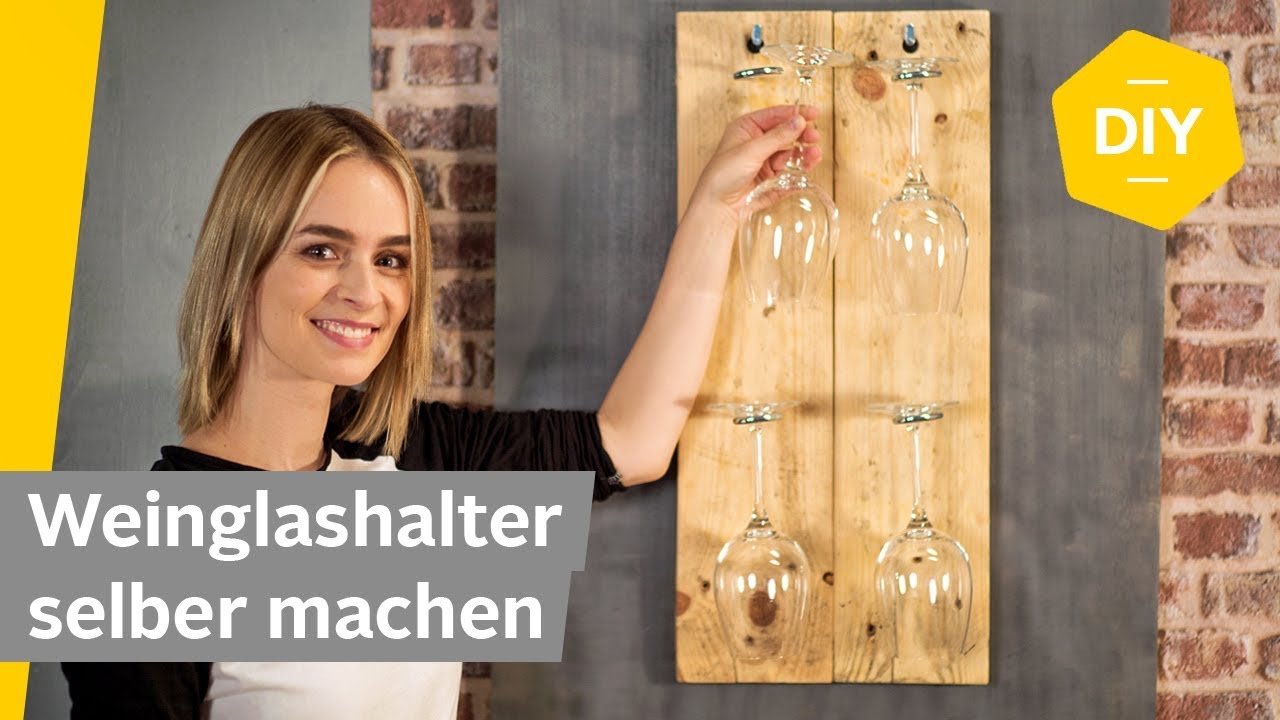 DIY: Weinglas Halterung aus Altholz selber bauen | Roombeez – powered by OTTO