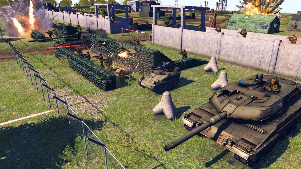 Modern German MEGAFORTRESS Defense! - Call to Arms: D-Day Mod Battle Simulator