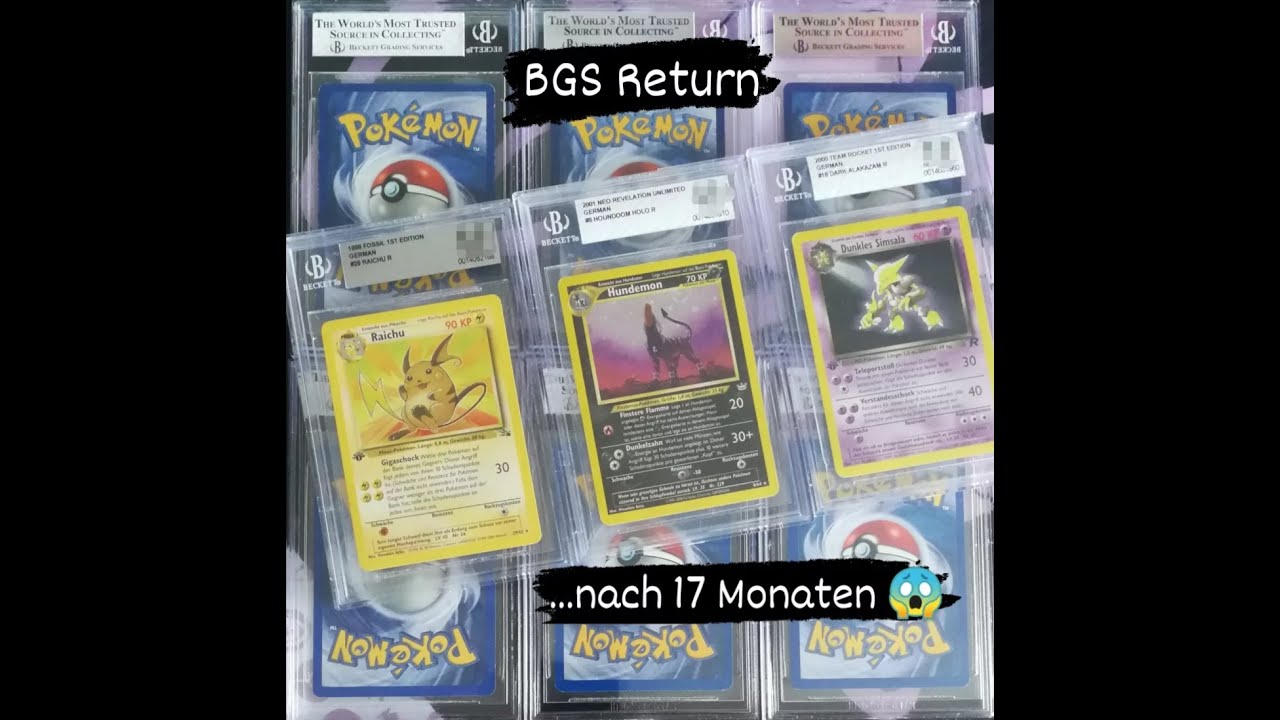 ERSTE eigene BGS Return (JAN '21) 🤩 Pokémon Karten Beckett Grading Service (über Pokegeodude)