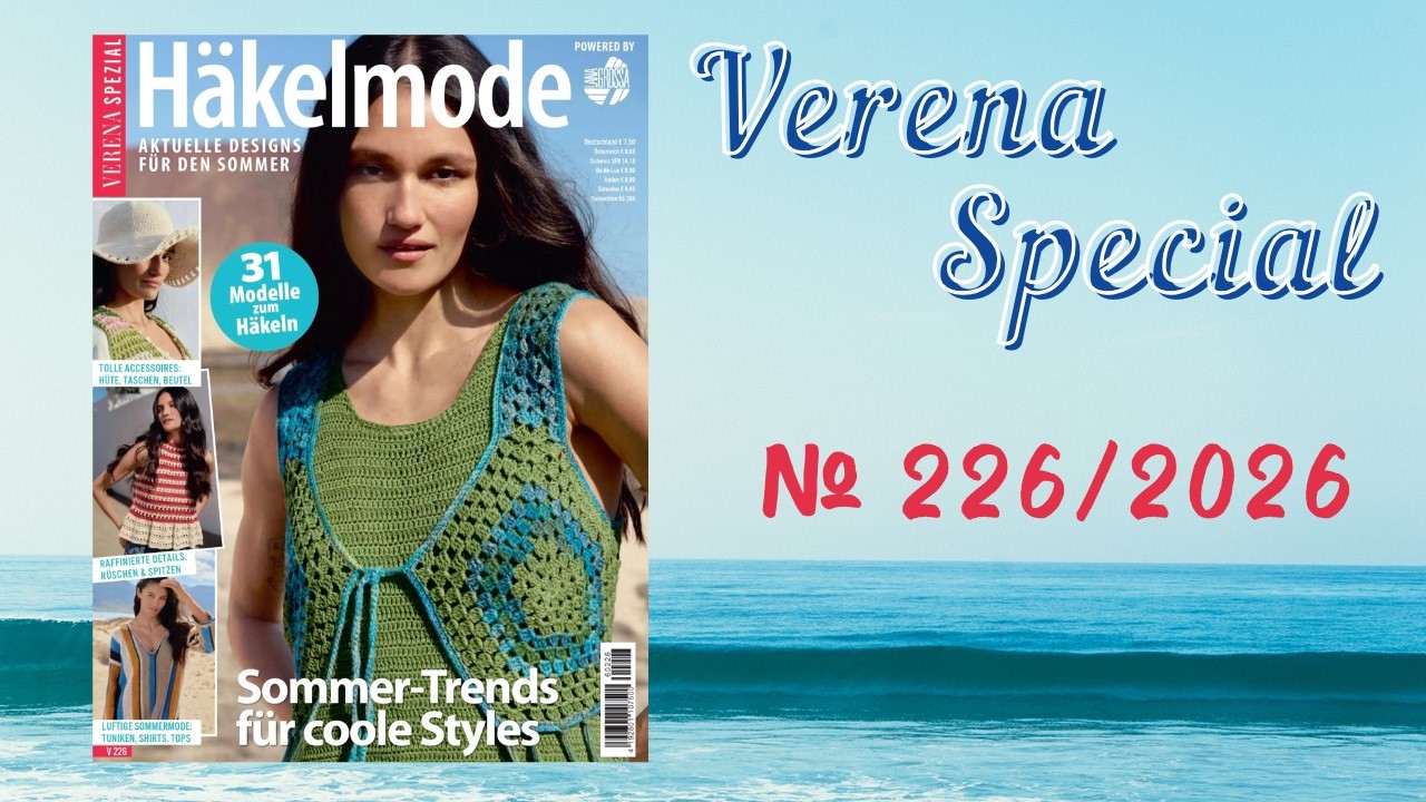 H&auml;kelmode. Verena Special 226/2026 l Knitting Magazine Flip Through