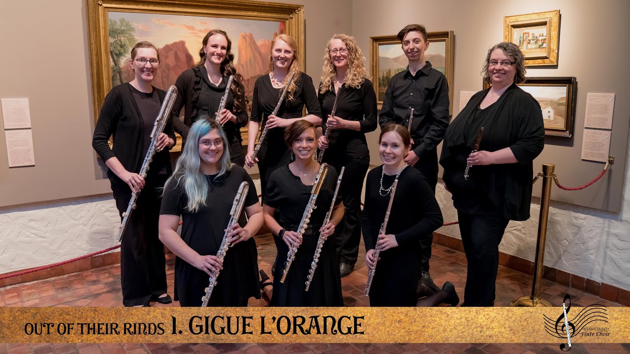 Out of their Rinds 1: Gigue L'Orange | Utah County Flute Choir museum concert