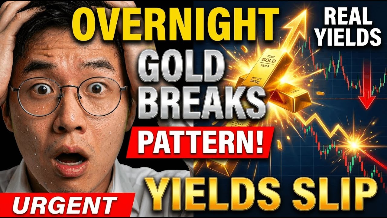 Overnight: gold breaks pattern as real yields slip
